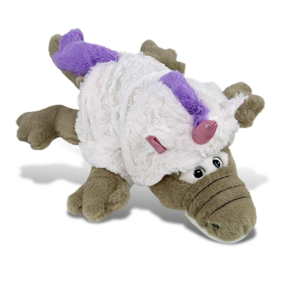 DolliBu Large Grey Alligator Unicorn Plush Stuffed Animal Toy - Super Soft Alligator Unicorn Dress Up with Removable Plush Unicorn Outfit, Fantasy Wildlife Plush Gift with Unicorn Dress - 17 Inches