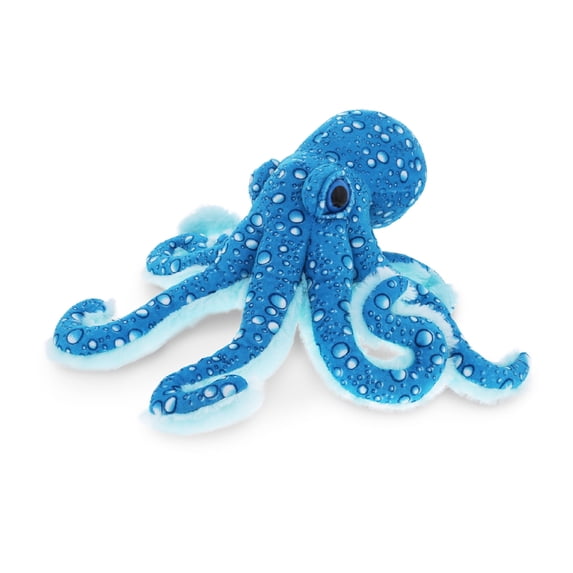 DolliBu Large Octopus Stuffed Animal - Wild Collection Sea Animal Plush Blue Octopus, Adorable Stuffed Octopus Plush Toy Gift, Cute Sea Creature Octopus Toy For Kids, Teens, and Adults - 16 Inches