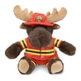 thumbnail image 1 of DolliBu Moose Firefighter Stuffed Animal - Moose with Red Plaid Hoodie Fireman Toy with Red Fireman Costume Outfit and Fireman Hat, Cute Stuffed Animal Fire Fighter Doll Plush Toy for Kids - 10 Inch, 1 of 7