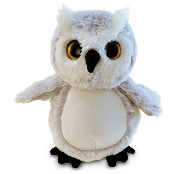 DolliBu Grey Owl Stuffed Animal - Super Soft Stuffed Animal Bird Plush Toy for Boys and Girls, Woodland Owl Plush Toy for Kids, Teens, and Adults - 9 Inches