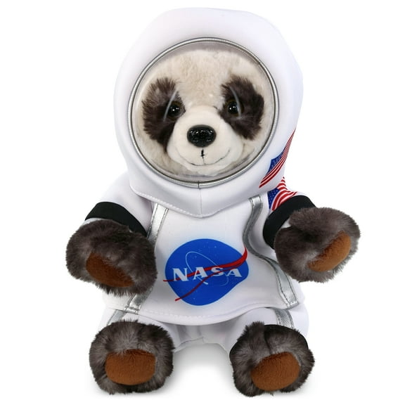 DolliBu Panda Bear Astronaut Plush Toy - Super Soft Wild Life Astronaut Stuffed Animal with Space Helmet and NASA Astronaut Suit, Spaceman Doll Decor for Girls and Boys - 10 Inch
