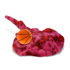 DolliBu Pink Tie-Dye Stingray Stuffed Animal with Basketball Plush Soft Huggable Stingray, Adorable Playtime Plush Toy, Cute Ocean Life Gift Plush Doll Animal Toy for Kids and Adults 20 Inches