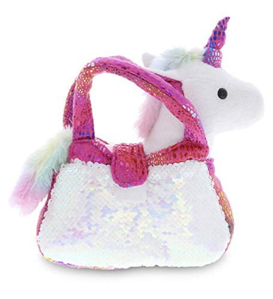 Small Stuff Kids' Embroidered Unicorn Cross Body Bag, Multi