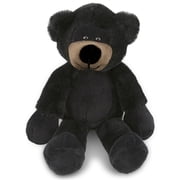 DolliBu Plush Black Bear Stuffed Animal - Soft Huggable Long Leg Black Bear, Adorable Playtime Plush Toy, Cute Wildlife Cuddle Gift, Super Soft Plush Doll Animal Toy for Kids and Adult - 10.5 Inch