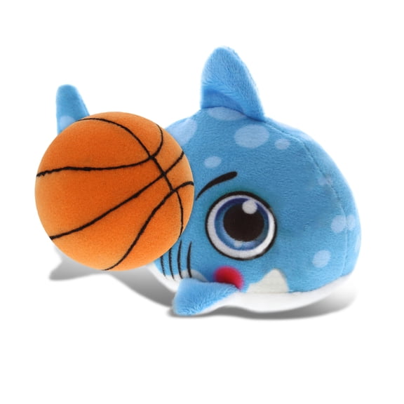 DolliBu Plush Buddies Shark Stuffed Animal with Basketball Plush  Huggable Shark, Adorable Playtime Plush Toy, Cute Ocean Life Gift Doll Animal Toy for Kids and Adults  6 Inches