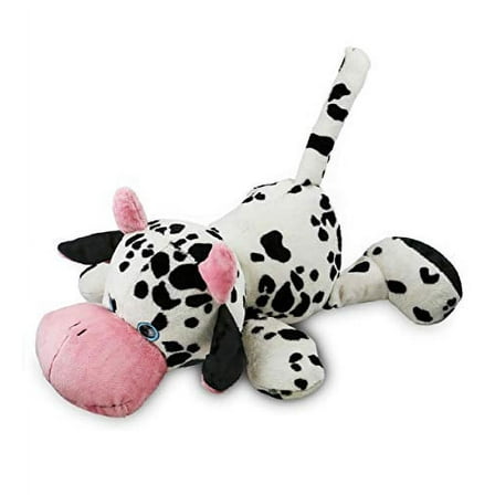 DolliBu Plush Cow Stuffed Animal Pillow Size - Super Soft Animal Pillow for Kids, Cute & Cozy Nap Buddy, Floor Pillow for Kids & Toddlers, Jumbo Hugging Plush, Travel Cuddle Pillow for Kids - 27 Inch