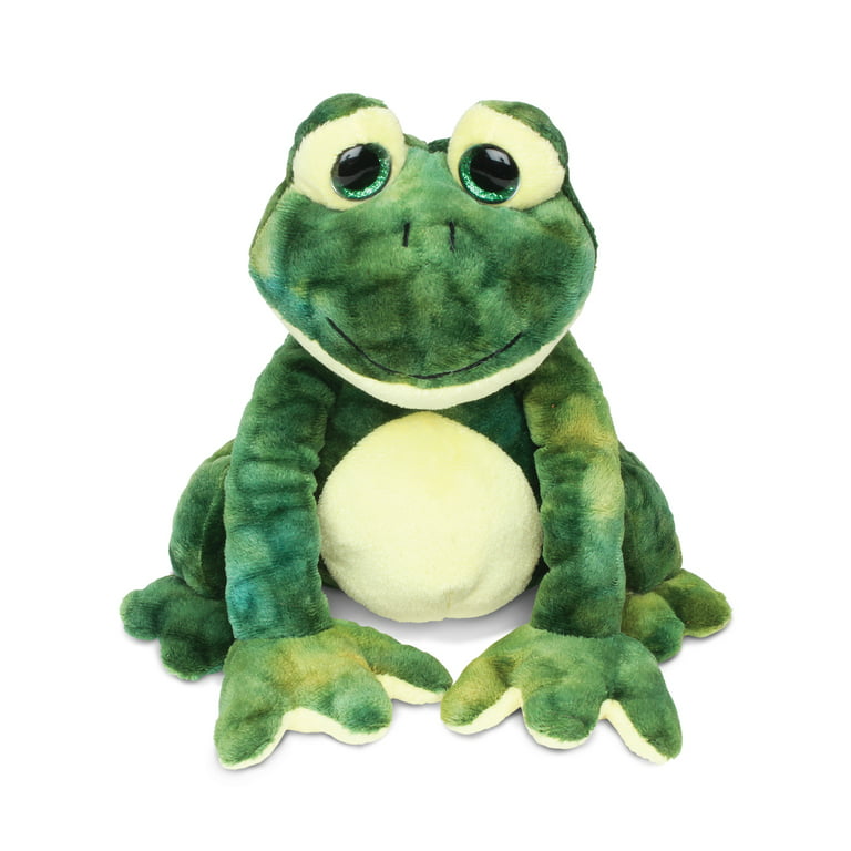 DolliBu Plush Frog Stuffed Animal - Soft Huggable Squat Green Frog,  Adorable Playtime Frog Plush Toy, Cute Rain Forest Life Cuddle Gift, Super  Soft