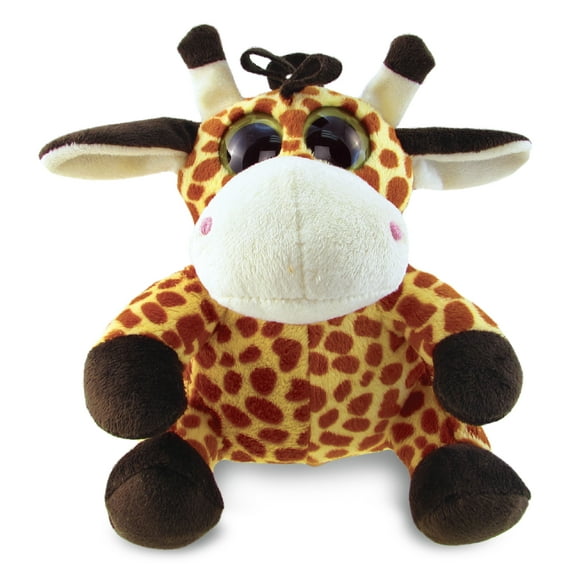 DolliBu Plush Giraffe Stuffed Animal - Cute Big Eye Giraffe Safari Life Animal Plush, Huggable Stuffed Animal Zoo Toy for Boys and Girls, Super Soft Stuffy Doll for Kids and Adults - 6 Inches