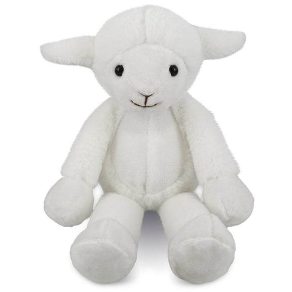 DolliBu Plush Lamb Stuffed Animal - Soft Huggable Long Leg Lamb, Adorable Playtime Plush Toy, Cute Farm Life Cuddle Gift, Super Soft Plush Doll Animal Toy for Kids and Adult - 10.5 Inches