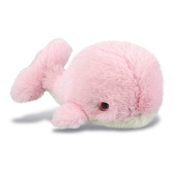 DolliBu Plush Whale Stuffed Animal - Soft Huggable Pink Whale, Adorable Playtime Whale Plush Toy, Cute Ocean Life Cuddle Gifts, Super Soft Plush Doll Animal Toy for Kids and Adults - 7Inches