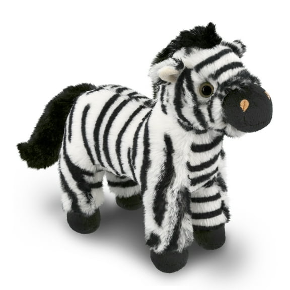 DolliBu Plush Zebra Stuffed Animal - Soft Huggable Wild Zebra, Adorable Playtime Zoo Zebra Plush, Cute Wildlife Safari Cuddle Gift, Super Soft Plush Doll Toy for Kids and Adults - 9 Inch