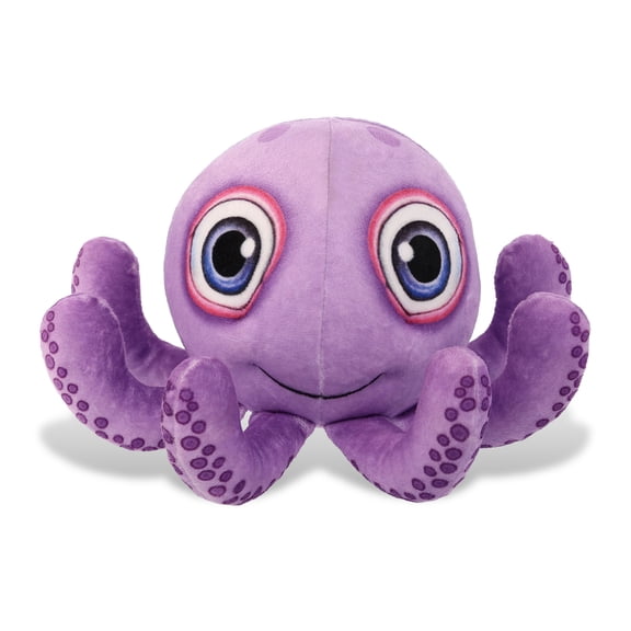 DolliBu Purple Octopus Plush Buddies Stuffed Animal, Cute Realistic Stuffed Animals for Girls, Boys, Adults Animal Gifts, Kids Nursery Decor for Newborn, Cuddly Soft Baby Plush Toys - 7.5 Inches
