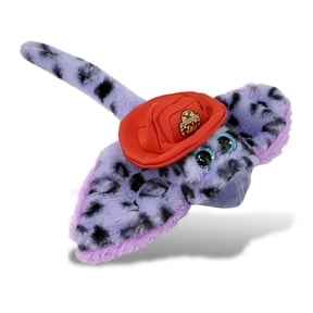 DolliBu Purple Stingray Firefighter Stuffed Animal - Super Soft Stingray Fireman Toy with Red Fireman Hat Outfit, Cute Ocean Animal Fire Fighter Doll Plush Toy for Kids and Adults - 15 Inches