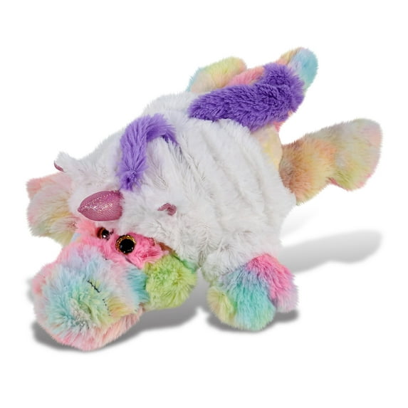 DolliBu Rainbow Alligator Unicorn Plush Stuffed Animal Toy - Super Soft Alligator Unicorn Dress Up with Removable Plush Unicorn Outfit, Cute Fantasy Gift - 12 Inches