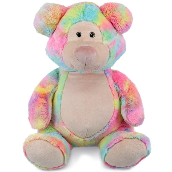 DolliBu Rainbow Bear Stuffed Animal  Soft Huggable Teddy Bear Stuffed Toy, Adorable Playtime Wildlife Plush Toy, Cute Cuddle Gifts, Super Soft Plush Doll Animal Toy for Kids and Adults  17 Inch