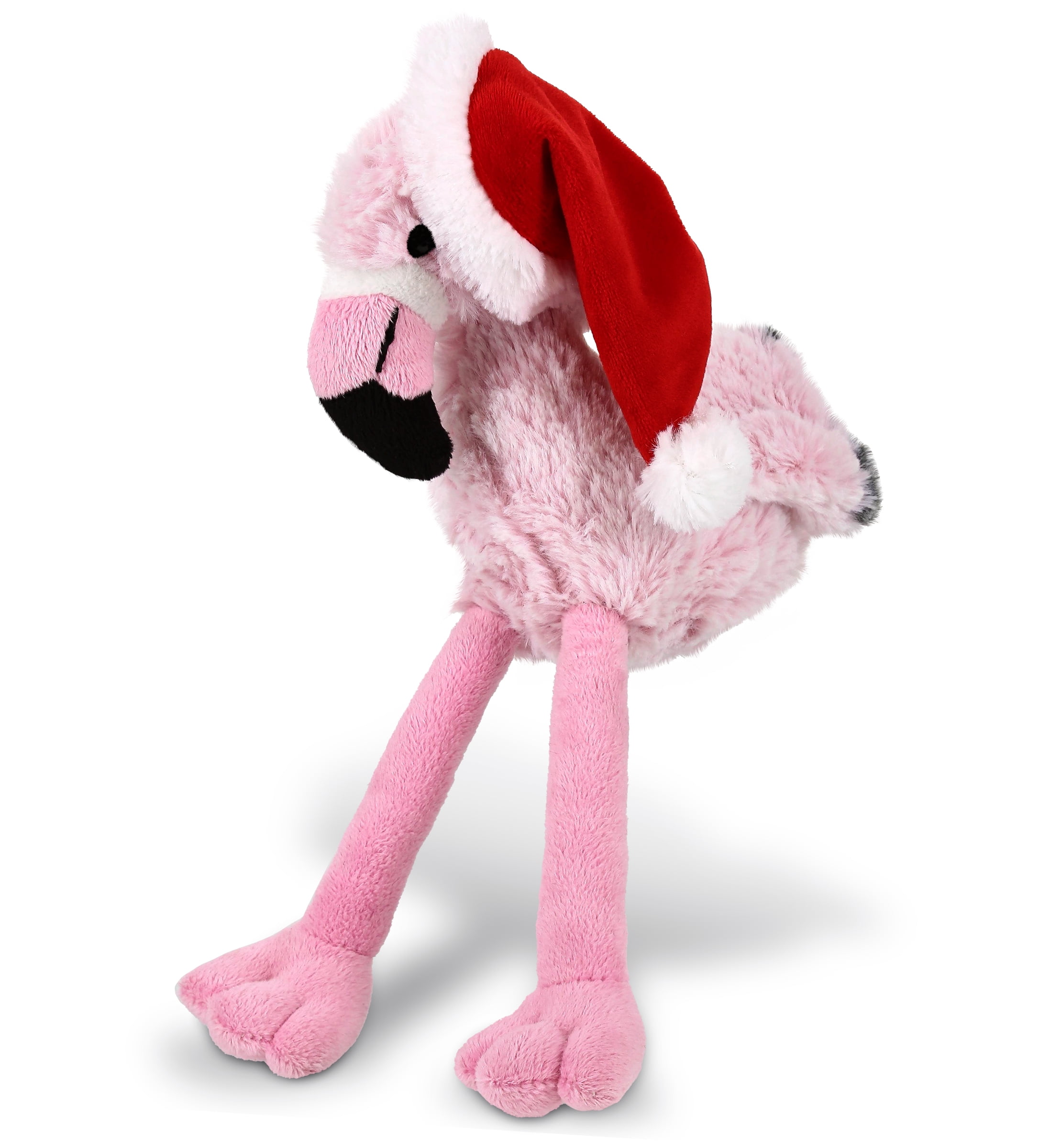 DolliBu Santa Pink Flamingo Stuffed Animal Plush Toy Super Soft