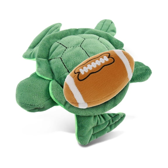 DolliBu Sea Turtle Stuffed Animal with Football Plush - Soft Huggable Sea Turtle, Adorable Playtime Plush Toy, Cute Wildlife Gift, Ocean Plush Doll Animal Toy for Kids and Adults - 6 Inch