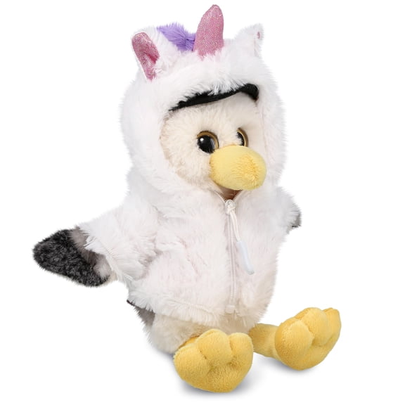 DolliBu Seagull Sailor Unicorn Plush Stuffed Animal Toy - Super Soft Seagullcorn Dress Up with Removable Plush Unicorn Outfit, Cute Fantasy Ocean Life Gift - 7.5 Inches