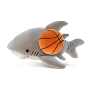 DolliBu Shark Stuffed Animal with Basketball Plush - Soft Huggable Shark, Adorable Playtime Shark Plush Toy, Cute Wildlife Gift, Plush Doll Animal Toy for Kids and Adults - 6 Inch