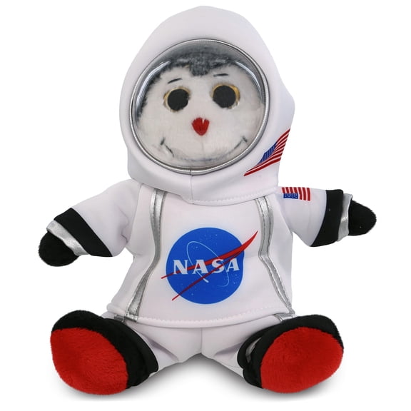 DolliBu Sitting Ladybug Astronaut Plush Toy - Super Soft Wild Life Astronaut Stuffed Animal Plush with Space Helmet and NASA Astronaut Suit, Cute Spaceman Doll Decor for Girls and Boys - 9 Inch