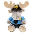 thumbnail image 1 of DolliBu Sitting Moose Police Officer Plush Toy - Super Soft Grey Moose Cop Stuffed Animal Dress Up with Cute Cop Uniform & Cap Outfit - 11" Inch, 1 of 6