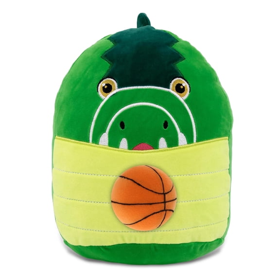 DolliBu Snug-Mooshies Alligator Stuffed Doll with Basketball Plush Huggable Alligator, Adorable Playtime Plush Toy, Cute Wildlife Gift Doll Animal Toy for Kids and Adults 10 Inches