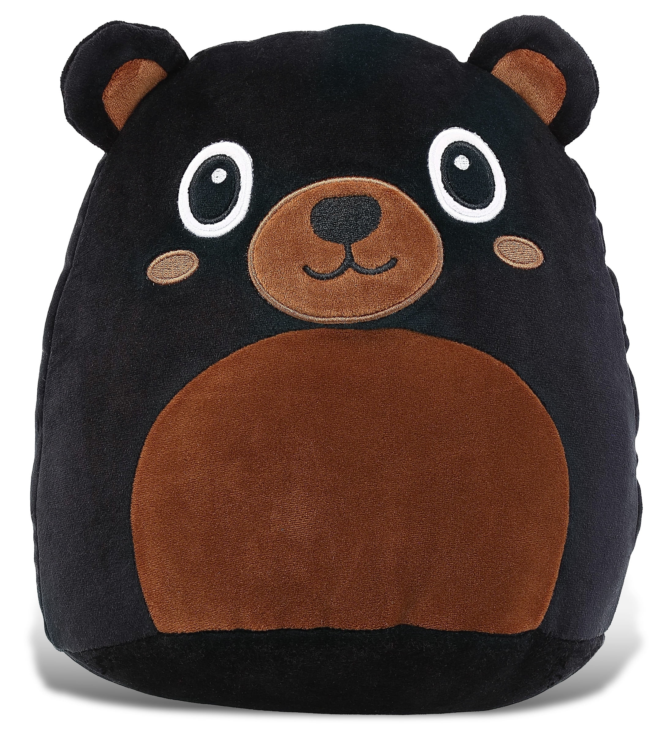 DolliBu Snug-Mooshies Black Bear Stuffed Animal Plush Toy - Wild Life ...