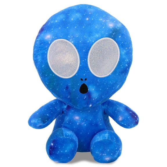 DolliBu Snug-Mooshies Space Blue Alien Stuffed Animal Plush Toy - Space Super Fluffy Soft Animal Friend for Girls and Boys, Medium Huggable Cute Plush for Kids Play, Cuddling and Decoration - 12 Inch