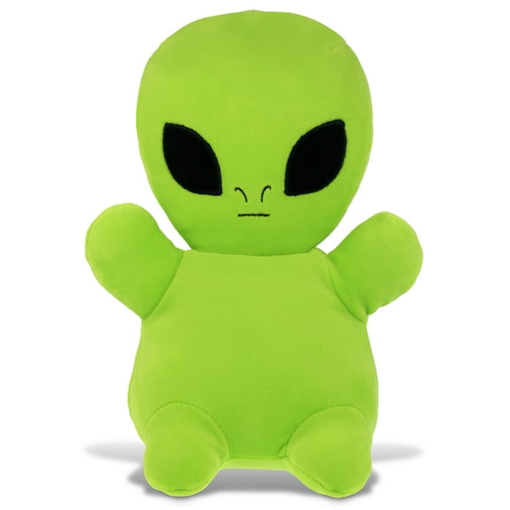 DolliBu Snug-Mooshies Standing Alien Stuffed Animal Plush Toy - Space Super Squishy Soft Animal Friend for Girls and Boys, Medium Huggable Cute Plush for Kids Play, Cuddling and Decoration - 10 Inches