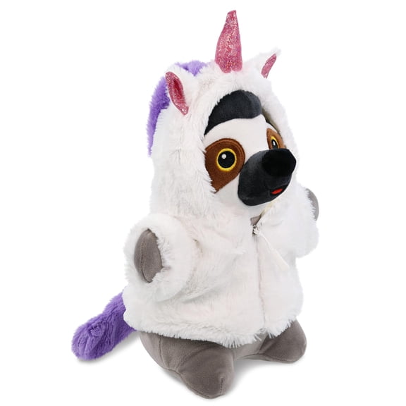 DolliBu Snug-Mooshies Standing Sloth Unicorn Plush Stuffed Animal Toy - Super Soft Sloth Dress Up with Removable Plush Unicorn Outfit, Cute Fantasy Gift for Kids and Adults - 10 Inches