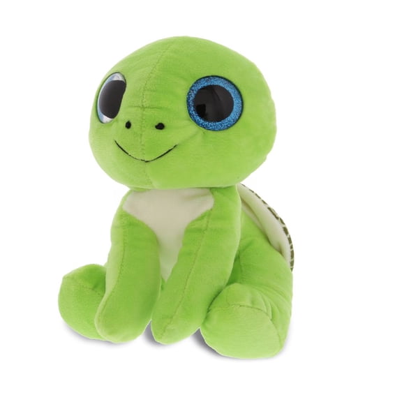 DolliBu Sparkling Big Eye Turtle Stuffed Animal - Soft Huggable Turtle, Adorable Playtime Turtle Plush Toy for Kids and Adults - 6 inches