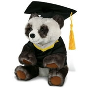 DolliBu Squat Panda Graduation Plush Toy - Super Soft Panda Graduation Stuffed Animal Dress Up with Gown and Cap with Tassel Outfit - Reward Celebration Grad Gift - 7 Inch