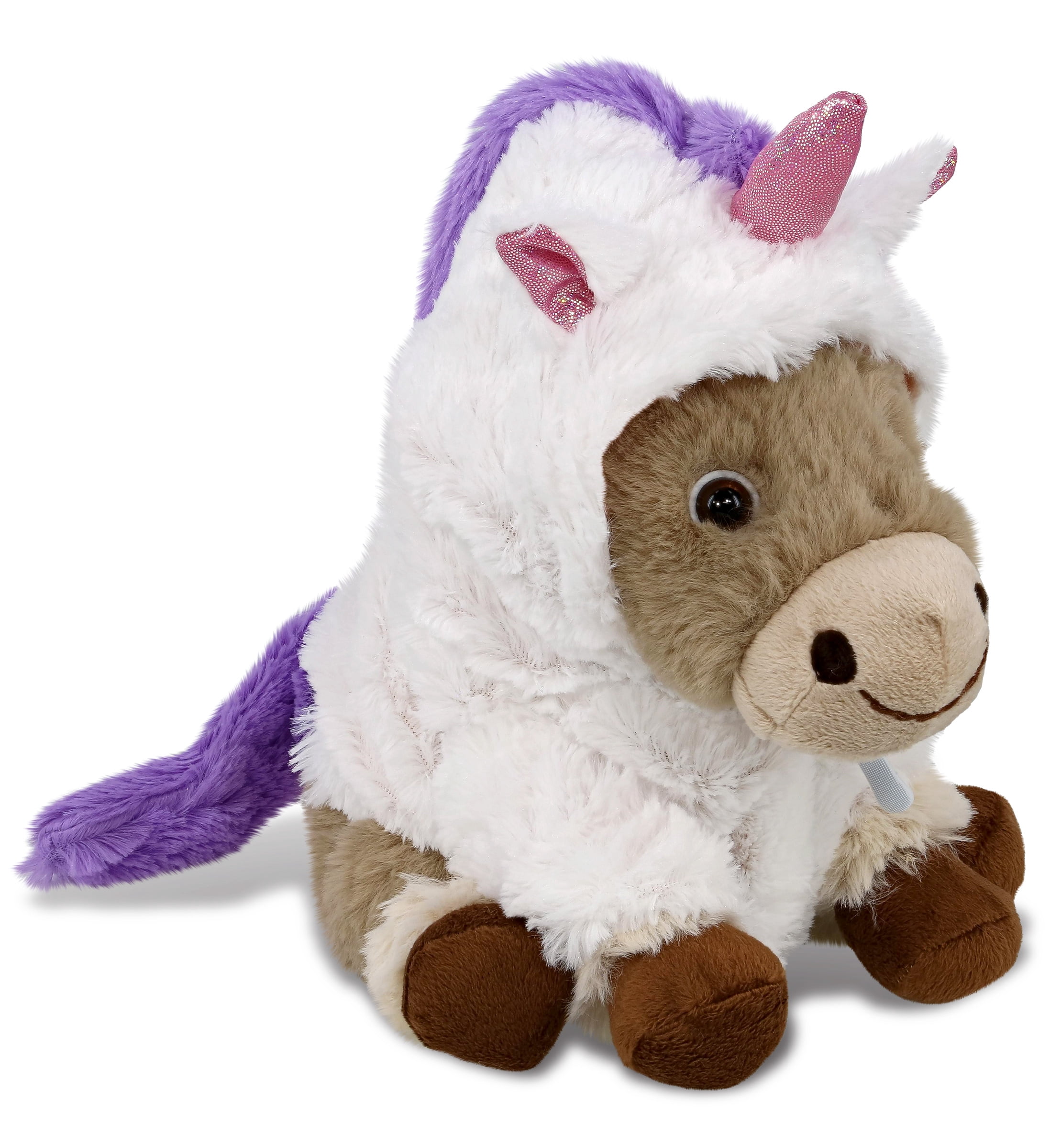 DolliBu Squat Reindeer Unicorn Plush Stuffed Animal Toy - Super Soft Reindeer Unicorn Dress Up with Removable Plush Unicorn Outfit, Cute Fantasy Wildlife Plush Gift for Kids and Adults - 8.5 Inches