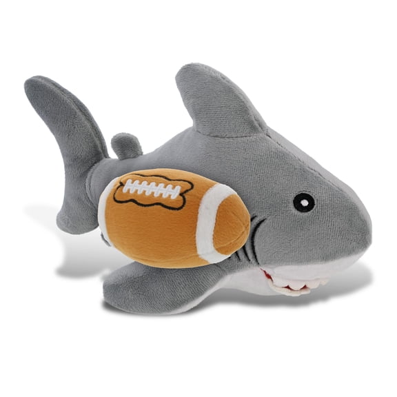 DolliBu Super Soft Eco-Friendly Shark Stuffed Animal with Football Plush - Soft Huggable Shark, Adorable Playtime Plush Toy, Cute Ocean Life Gift Doll Animal Toy for Kids and Adults - 12 Inches