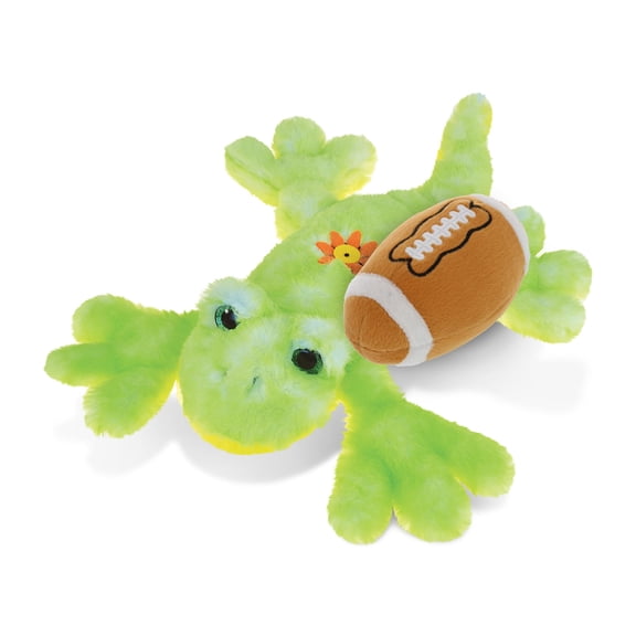 DolliBu Super Soft Gecko Stuffed Animal with Football Plush  Soft Huggable Gecko, Adorable Playtime Plush Toy, Cute Wild Life Gift Plush Doll Animal Toy for Kids and Adults  13.5 Inches