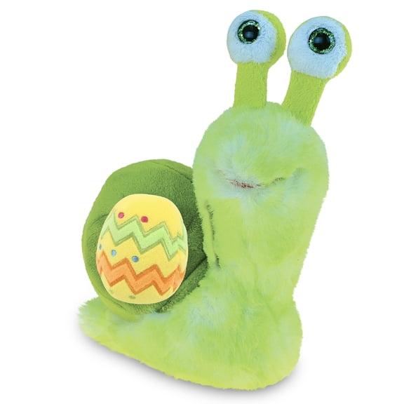 DolliBu Super Soft Green Snail with Yellow Easter Egg Plush - Perfect Snail Stuffed Animals for Easter Basket, Cute Easter Egg Stuffed Animal Spring Toys for Girls, Boys, and Babies - 7 Inches