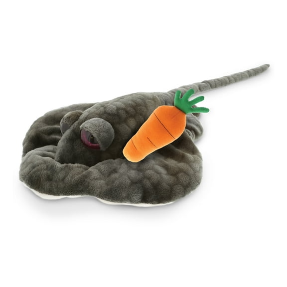 DolliBu Super Soft Happy Easter Grey Stingray with Carrot Plush - Cute Stuffed Animals with Carrot Plush Toy, Perfect Easter Gift, Spring Easter Plush Animal Toy for Kids, Adults - 18.5 Inches