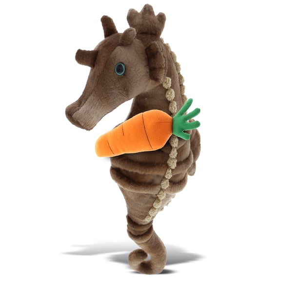 DolliBu Super Soft Happy Easter Seahorse with Carrot Plush - Cute Stuffed Animals with Carrot Plush Toy, Perfect Easter Gift, Spring Easter Plush Animal Toy for Kids, Adults - 12 Inches