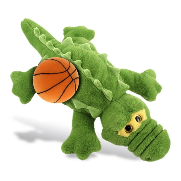 DolliBu Super Soft Large Green Alligator Stuffed Animal with Basketball Plush Soft Huggable Gator, Adorable Playtime Plush Toy, Cute Gift Plush Doll Animal Toy for Kids and Adults 17 Inches