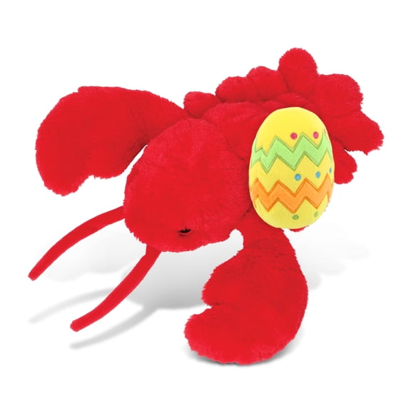 DolliBu Super Soft Red Lobster with Yellow Easter Egg Plush - Perfect Ocean Life Stuffed Animals for Easter Basket, Cute Easter Egg Stuffed Animal Spring Toys for Girls, Boy, Baby - 13 Inches