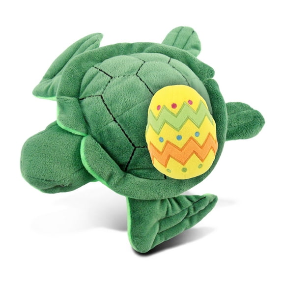 DolliBu Super Soft Sea Turtle with Yellow Easter Egg Plush - Perfect Ocean Life Stuffed Animals for Easter Basket, Cute Easter Egg Stuffed Animal Spring Toys for Girls, Boy, Baby - 6 Inches