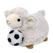 DolliBu Super Soft Sheep Stuffed Animal with Soccer Ball Plush - Soft Huggable Sheep, Adorable Playtime Plush Toy, Farm Life Gift, Super Soft Plush Doll Animal Toy for Kids and Adults - 11.5 Inches