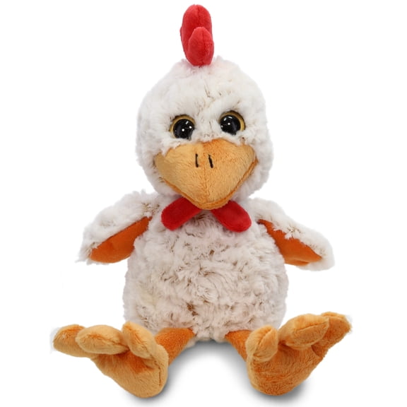 DolliBu Super Soft Stuffed Animal Rooster Plush - Huggable Sitting Plush Rooster Toy, Adorable Playtime Farm Animal Chicken Plush Toy, Cuddly and Cute Chicken Gifts for  Kids and Adults - 9 Inches