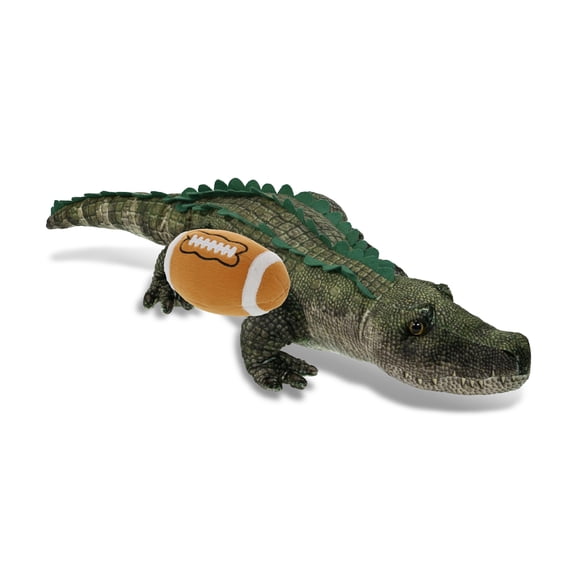 DolliBu Super Soft Wild Collection Alligator Stuffed Animal with Football Plush - Huggable Alligator, Adorable Playtime Plush Toy, Cute Wild Life Gift Doll Animal Toy for Kids and Adults - 28 Inches
