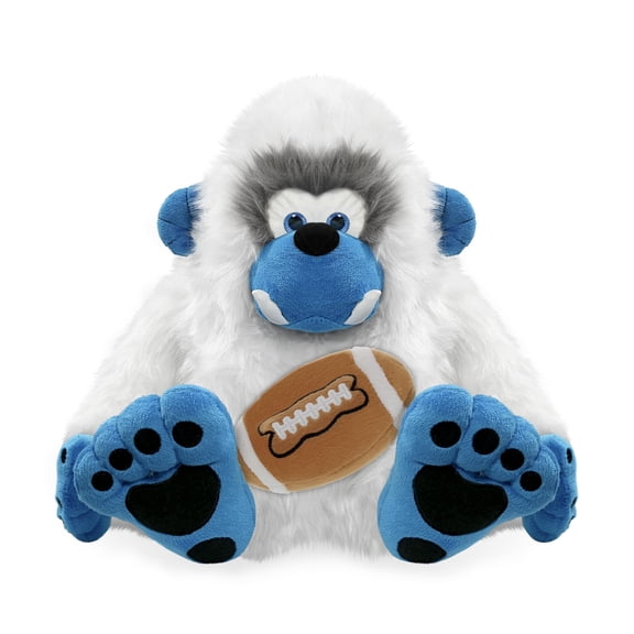 DolliBu Super Soft Yeti Stuffed Animal with Football Plush - Soft Huggable Yeti, Adorable Playtime Plush Toy, Cute Mountain Life Gift Doll Animal Toy for Kids and Adults - 12 Inches