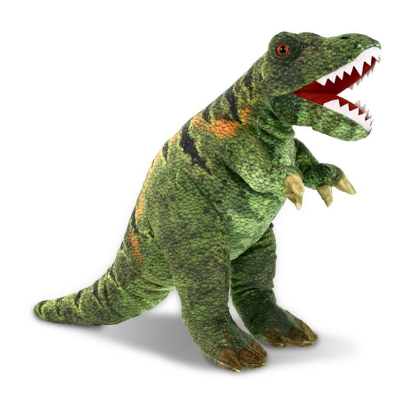 DolliBu Tyrannosaurus Rex Dinosaur Stuffed Animal - Huggable Dinosaur Plush, Adorable Playtime Tyrannosaurus Plush Toy, Cute Dinosaur Cuddle Gifts, Super Soft Plush Doll Toy for Kids, Adults - 16 Inch