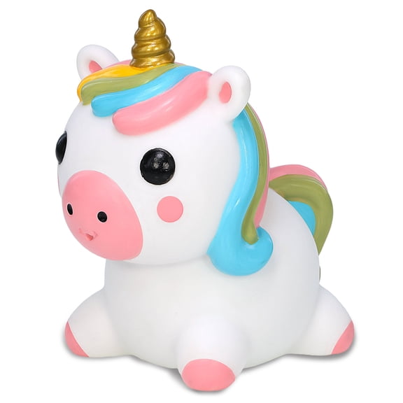 DolliBu Unicorn Bath Buddy Water Squirter Toy - Floating Fantasy Animal Bath Toy for Bathtub, Pool, or Beach, Fun Unicorn Rubber Water Toy for Bath Time - 3 Inches