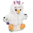 thumbnail image 1 of DolliBu White Owl Unicorn Plush Stuffed Animal Hand Puppet Toy - Super Soft Owlcorn Dress Up with Removable Plush Unicorn Outfit, Cute Fantasy Wildlife Gift - 9.5 Inches, 1 of 6