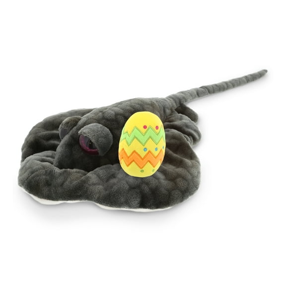 DolliBu Wild Collection Stingray with Yellow Easter Egg Plush - Perfect Stingray Stuffed Animals for Easter Basket, Cute Easter Egg Stuffed Animal Spring Toys for Girls, Boys, and Babies - 18 Inches