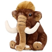 DolliBu Wild Woolly Mammoth Stuffed Animal - Cute Prehistoric Wild Animal Cuddle Buddy Toy - Plush Woolly Mammoth Plush Gift for Kids and Adults - 10 Inch